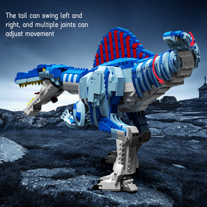 Hobbyist DIY 2116PCS Triceratops <strong>Ceratosaurus</strong> Spinosaurus Tyrannosaurus Rex Lighting Dinosaur Building Block Set - Product Image 4