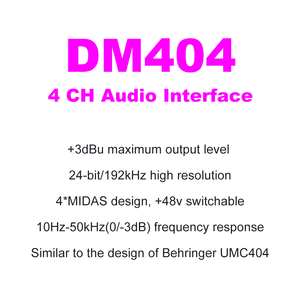 Wholesale 3 Gen <strong>4</strong> in <strong>4</strong> Out Usb Pc Computer Sound Cards <strong>Audio</strong> <strong>Interface</strong> 24 Bit192 kHz Resolution for Professional Recording - Product Image 4