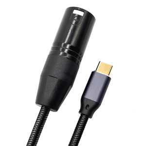 Cable de salida macho XLR de 2M para altavoz amplificador, consola mezcladora, equipo de Audio y vídeo, Cable USB tipo C