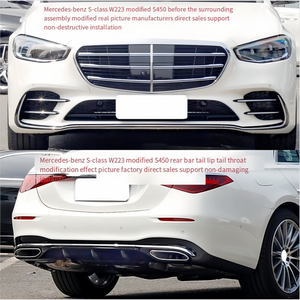Adatto per la modifica della Mercedes-Benz classe S W223 con il Kit carrozzeria pacchetto Sport S450 incluso paraurti posteriore anteriore - Product Image 3