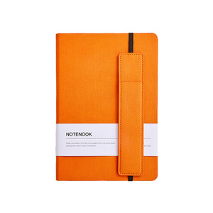 Logo personalizzato progetta il tuo 2025 pianificatore quotidiano laserable in similpelle diari arancioni A5 <span class=keywords><strong>notebook</strong></span>