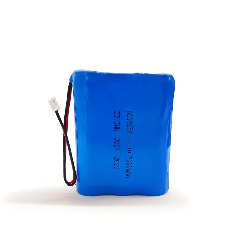 ชาร์จ 11.1v 3000mAh 18650 12v 3Ah แบตเตอรี่ลิเธียมไอออนแบตเตอรี่ Li Ion สําหรับลําโพง