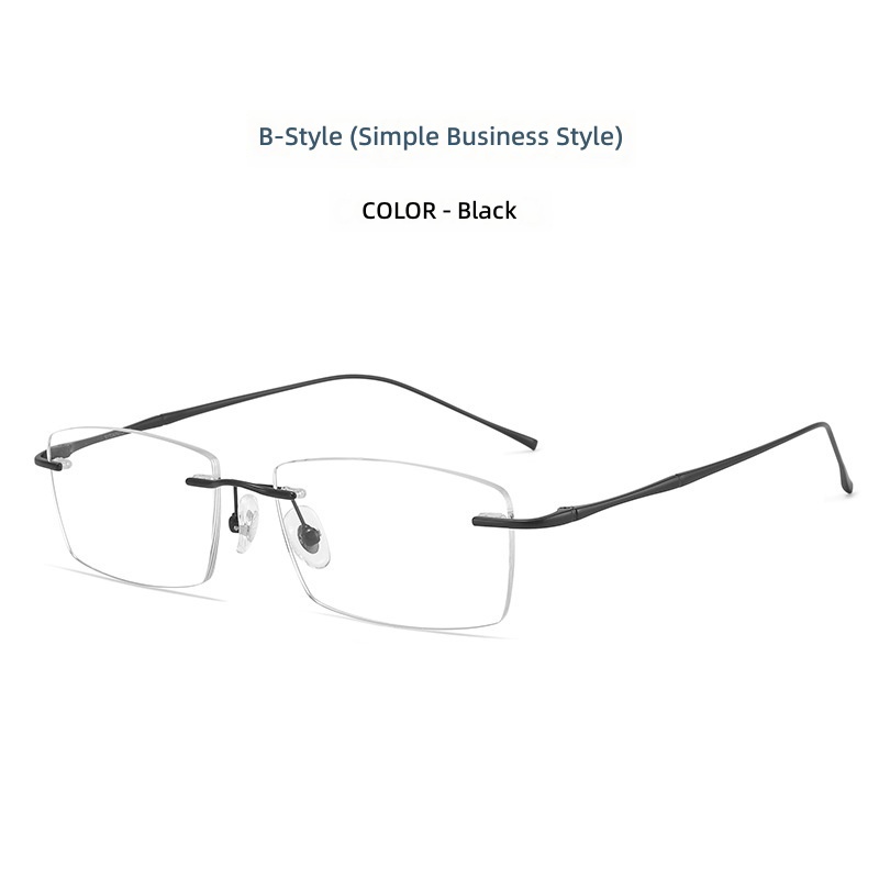 Black-titanium frame-b-shaped