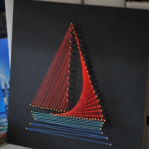At tasarım DIY dize sanat kiti standı pimleri ve iplik DIY aktivite kitleri ile kendi dize sanat kurulu yapmak yetişkinler için çocuklar - Product Image 6