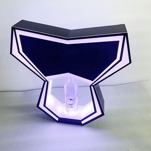 バー & ウィスキーボトルLEDライトディスプレイラックカスタマイズ無料ロゴボトルスタンドGlorifiers LEDベースワインディスプレイホルダー