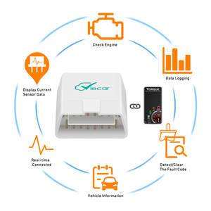 ViecarVC100ワイヤレスBT4.0ユニバーサルカーOBD2スキャナーカーコードリーダー診断スキャンツールサポートAndroidおよびiOS - Product Image 2