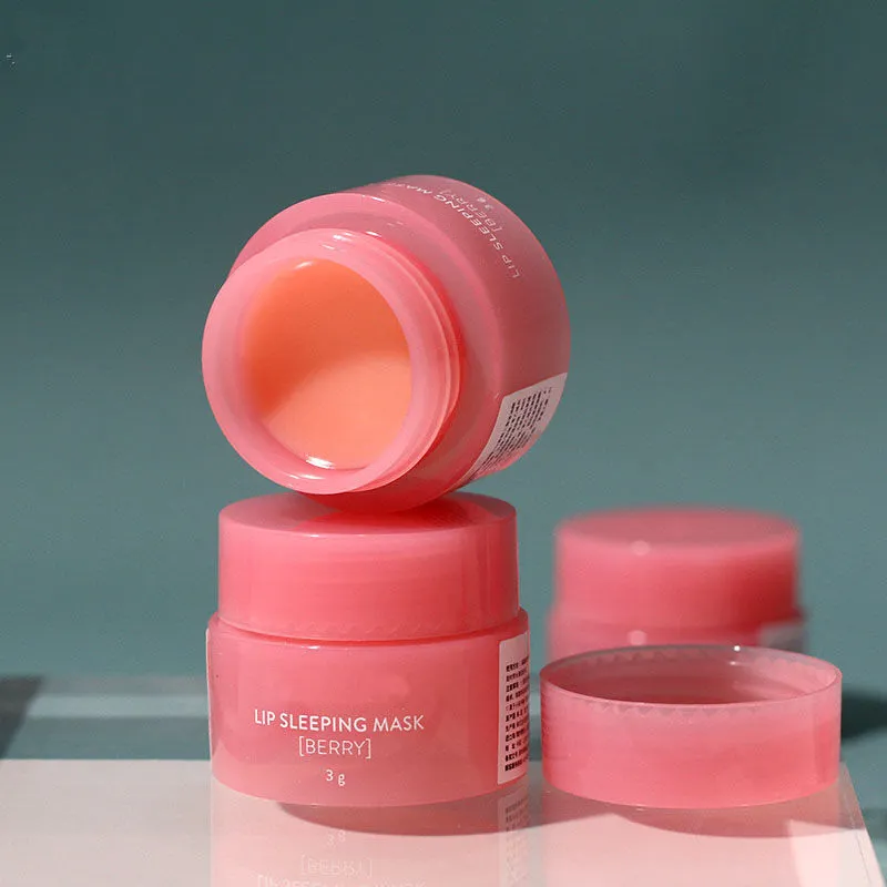 Nieuw Oem Koreaans 3G Lip Slaapmasker Repareren Liplijnen Whitening Hydraterend Onderhoud Schattige Roze Lippenbalsem Voedende Verzorgingscrème