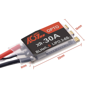 AGFRC надежный контроллер скорости 30 А ESC XR-30A Blheli_S 6S Dshot Multishot 9g программируемый RC 5 дюймов FPV Дрон RC запчасти