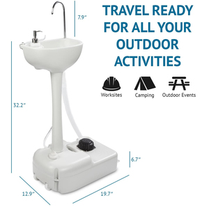 现代设计户外便携式洗手台户外耐用易清洁卫生水槽 - Product Image 3