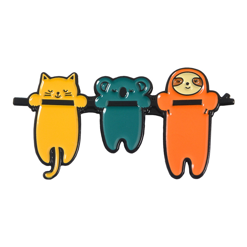 Animaux mignons paresseux hamster chat broches