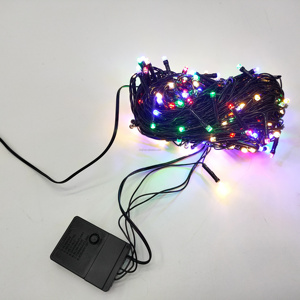 Hot Sale 200LED 19,5 Meter 220V 8-Funktion Bunte LED-Lichterkette Schwarzer Draht Günstiger Preis für Weihnachten - Product Image 1