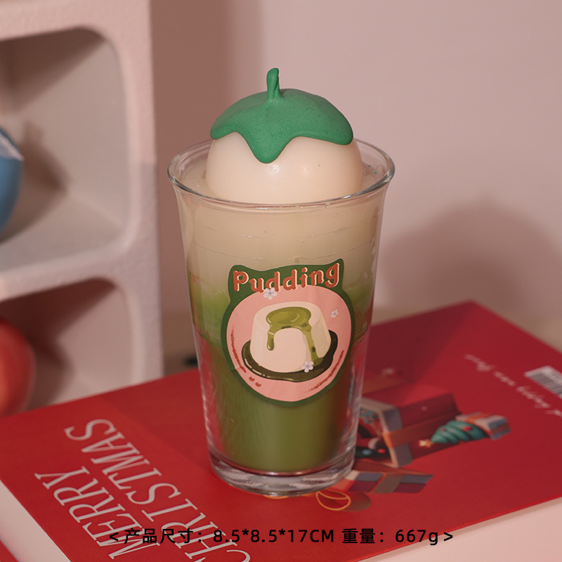 Boisson froide pudding au matcha (Parfum : thé vert Longjing)