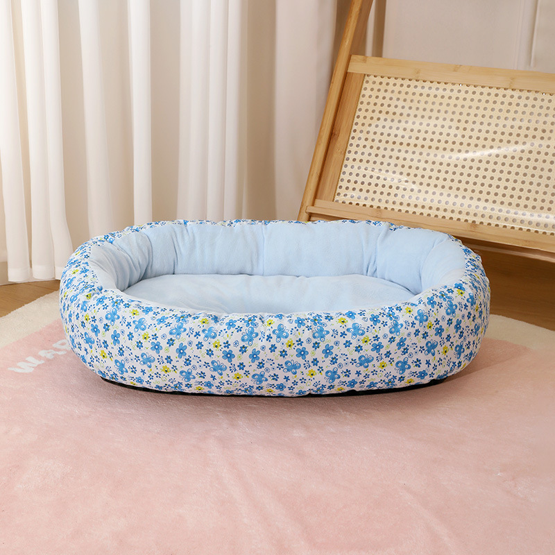 Sky blue small floral