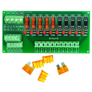 Panel Mount 10 Position Power Distribution Fuse Module Board, for AC/DC 5~32V - Product Image 2