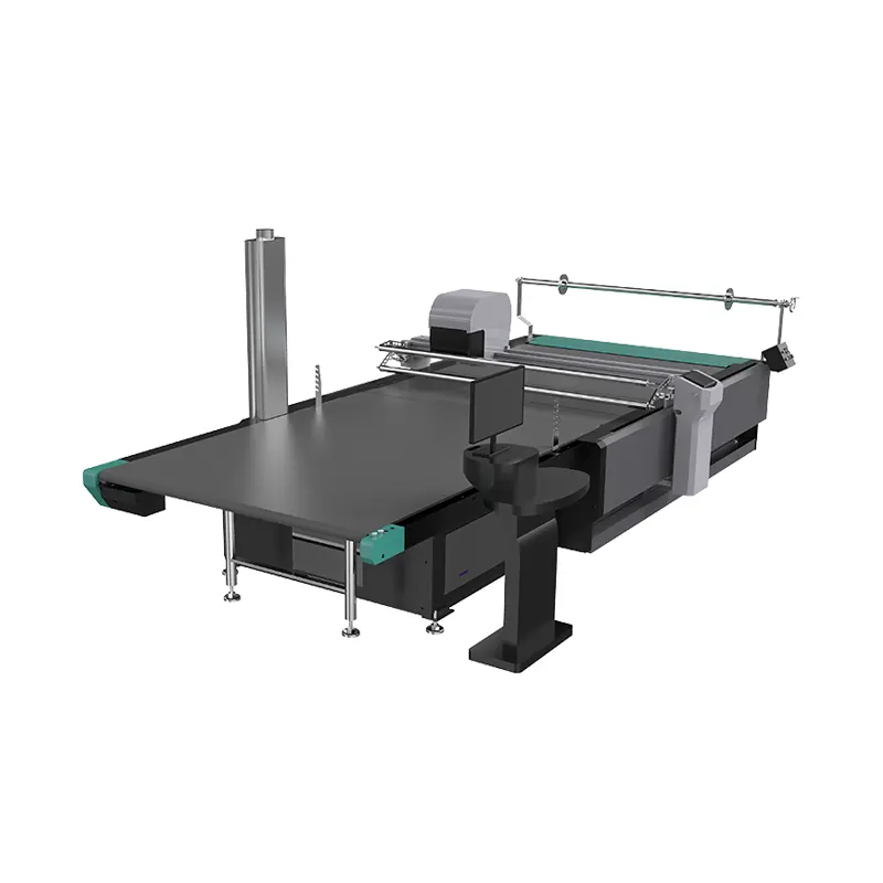 Máquina de corte cnc Jinan TOPCNC para ropa/tela/máquina de corte de cubierta de sofá con cámara de alimentación automática