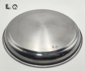 <strong>High</strong> <strong>Quality</strong> 25cm-70cm Silver Stainless Steel <strong>Round</strong> <strong>Tray</strong> Breakfast Fruit Metal Large Serving <strong>Tray</strong> for Restaurant - Product Image 3