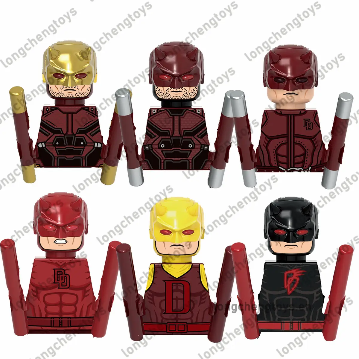 Bloques de Construcción de Superhéroes, Figuras de Daredevil Flying Blind DC para Niños, Juguetes X0346