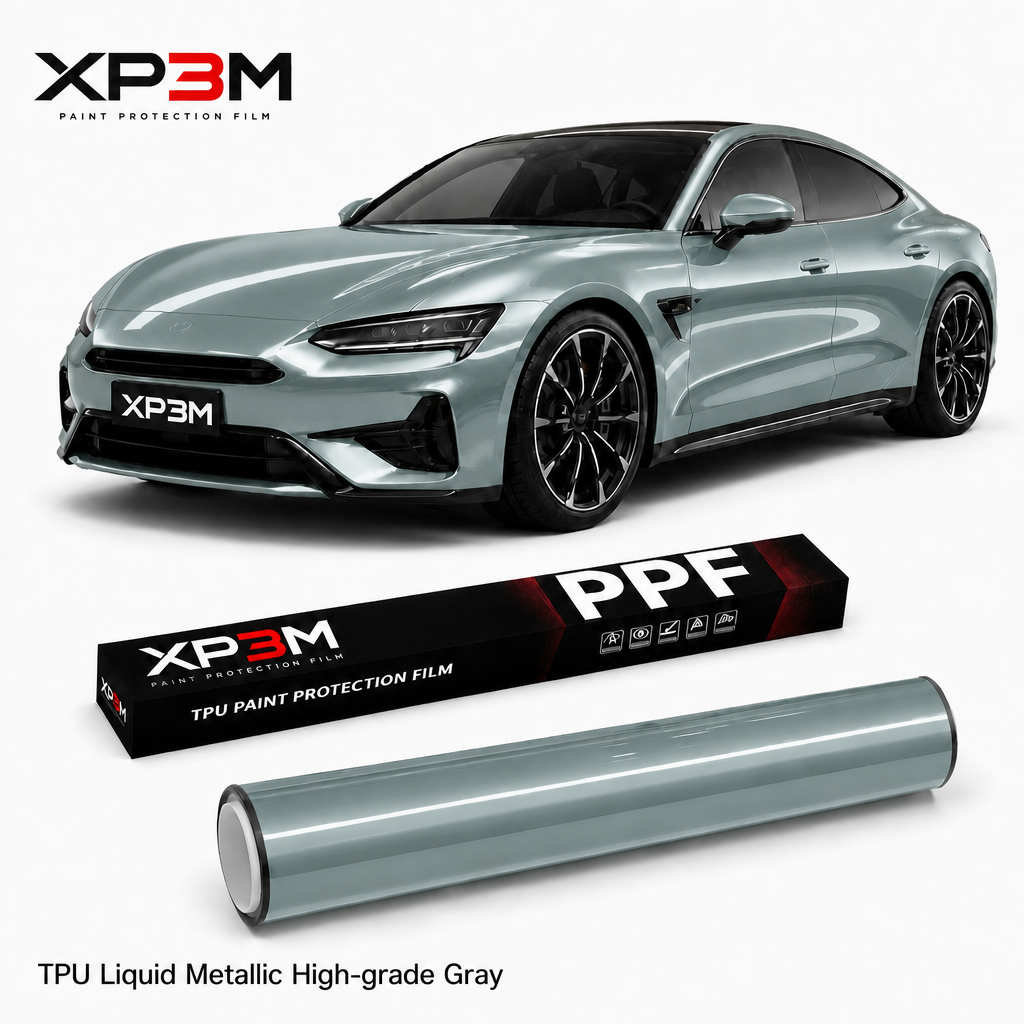 TPU Liquide Métallique Gris Haut de Gamme