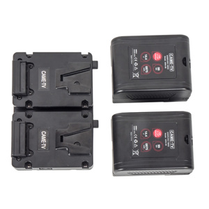 CAME-TV Uninterruptible Power Supply Dual <strong>V</strong>-Mount Battery and Battery Plate with <strong>2</strong> D-tap Output - Product Image 3
