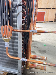 Air Blast Chiller Hvac condotto di raffreddamento serpentine di calore pompa di calore Ac evaporatore bobina di ricambio tubo-aletta di rame-scambiatore di calore - Product Image 4