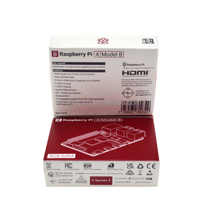 Ahududu Pi 4B 4GB orijinal geliştirme kurulu ile 2 USB 3.0 Python programlama Robot Raspberry Pi 4B Model B 4G için AI