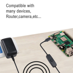 Alimentatore tipo-C USB-C 5V 3A per Raspberry Pi 4 4B AC adattatore di rete a muro con interruttore ON/OFF - Product Image 4