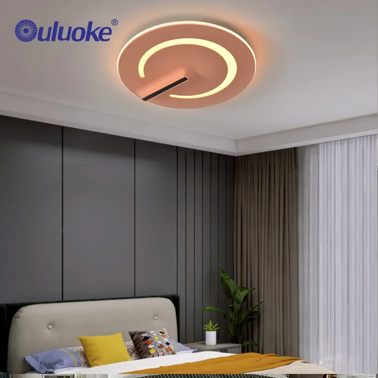 Zeitgenössische Dekoration Weiches Licht Energie sparendes Wohnzimmer Schlafzimmer Hardware Glas LED Decken leuchte