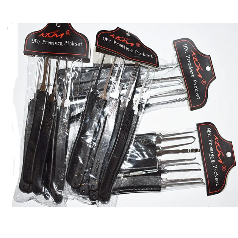 Ferramentas Picking Klom 9 Pin Porta de Casa Exterior Conjunto de Ferramentas Lock Pick Serralheiro