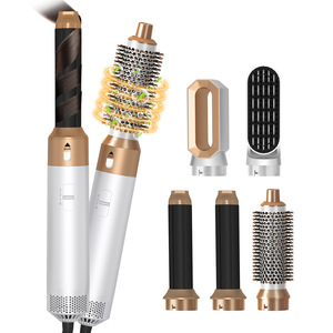 ชุดไดร์เป่าผม5-in-1มืออาชีพ1000W พร้อมแปรงม้วนผมอัตโนมัติดิฟฟิวเซอร์/เพิ่มวอลลุ่มสำหรับใช้ในโรงแรมและร้านเสริมสวยเชิงพาณิชย์ - Product Image 1