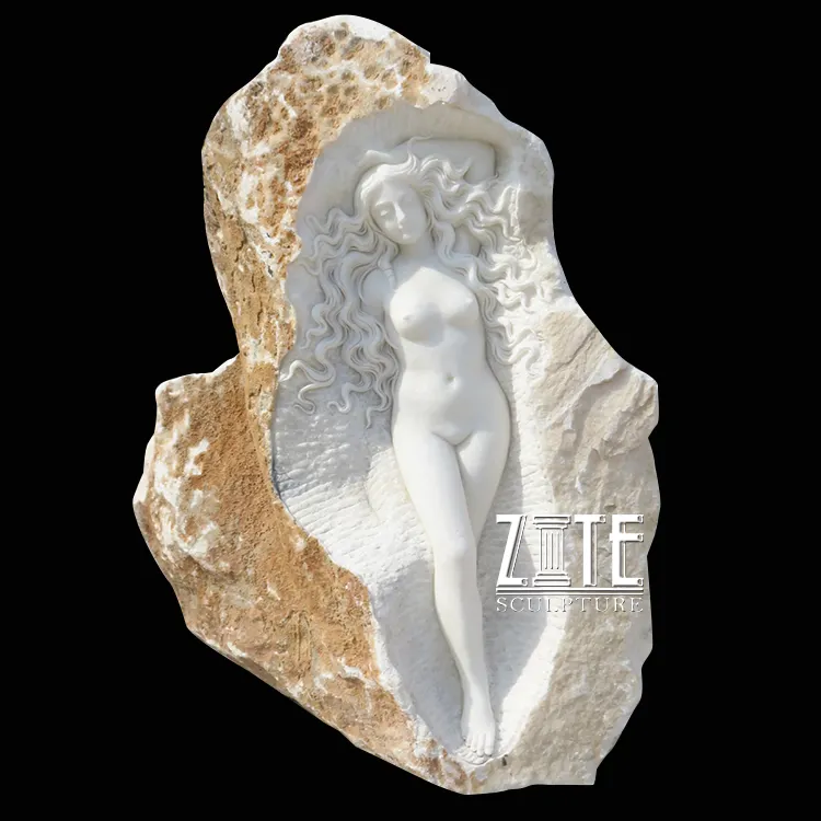 Outdoor marmo astratta femminile statua di pietra di bellezza della signora nuda donna nuda scultura