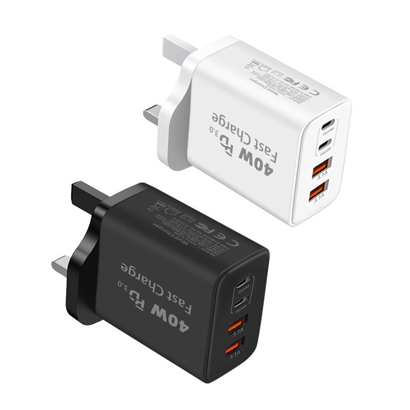 เครื่องชาร์จ UK 2A+2C 40W