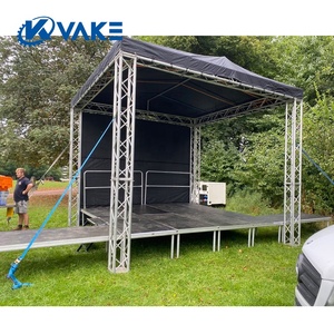 Instalación rápida Portátil 4x4 Plataformas de escenario de aleación de aluminio Altura ajustable Instrucciones de video para exhibición de armazón de escenario - Product Image 2