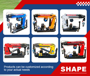 Nhỏ 1ton điều khiển từ xa Xe tải cẩu gấp Boom Lift máy với tầm nhìn cao <span class=keywords><strong>Crane</strong></span> Pickup - Product Image 6