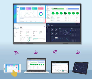 Jometech 75 inch 4K siêu HD cảm ứng thông minh bảng tương tác đa người dùng hợp tác với hệ thống Android tích hợp cho hội nghị - Product Image 4