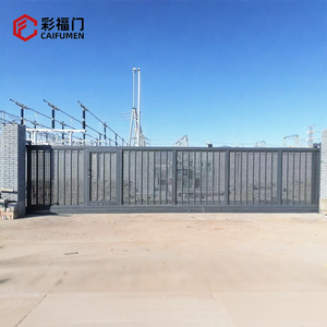 Bán Buôn Công Nghiệp Trượt Cổng Có Thể Thu Vào Cổng Điện Tự Động Tùy Chỉnh Kích Thước Ngoài Trời Xây Dựng Trang Web Công Nghiệp - Product Image 5