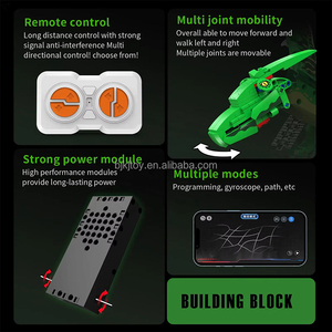 Commercio all'ingrosso 269 pezzi 5 In 1 Rc App di controllo Robot auto giocattoli staminali educativi dinosauro Robot kit di blocchi di costruzione - Product Image 5