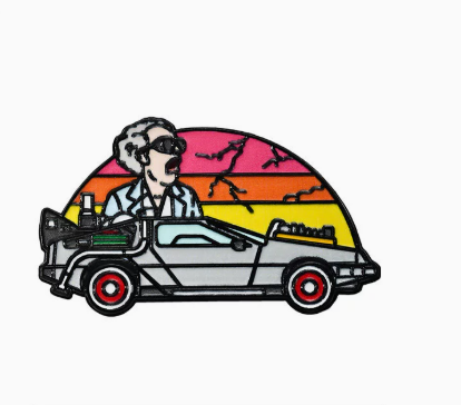 Insignia de Regreso al Futuro 1