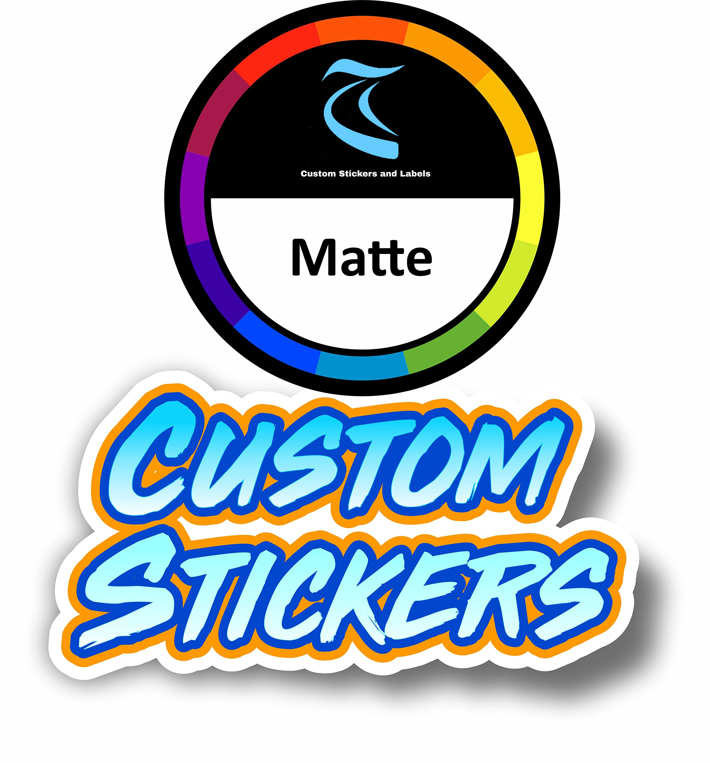 Matte sticker