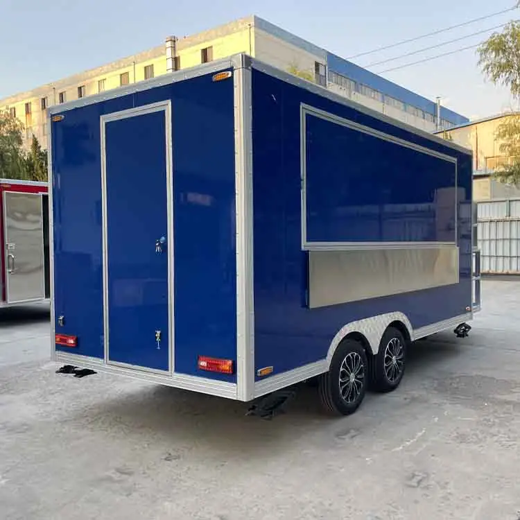 Equipamento de cozimento de alta qualidade para caminhão de sorvete móvel de fast food, trailer de carro de fast food de 14 pés
