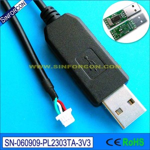 Prolific PL2303 USB2.0 UART TTL Cable PVC Jacket Braid para computadora para Molex 51021 4P 5P PLC MCU Firmware Flash Programación - Product Image 2