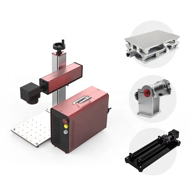Genchine Laser Factory Split Desk Portable Type 20W 30W Fiber Laser Marking Machine