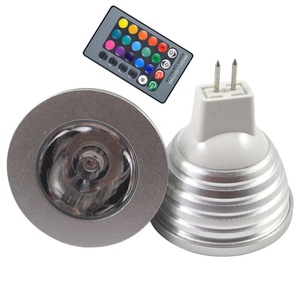 Dimmable 3w Rgb <strong>Led</strong> Bulb 16 Color <strong>Led</strong> Spotlight E27 E14 Gu10 With Ir Remote Controller Spot <strong>Led</strong> Lamp for Home Party Decoration - Product Image 1