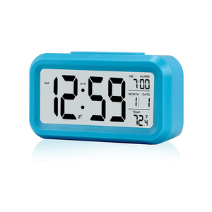 Digital Smart Alarm Clock Thermometer Calendar <strong>Display</strong> Snooze Table Desk Clock White Backlight Student Clock - Product Image 2