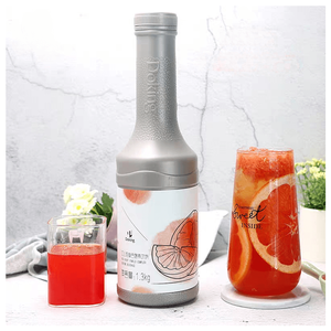 Doking 1.3KG kabarcık çay konsantre meyve suyu kırmızı-fleshed Pomelo şurubu kırmızı greyfurt şurubu - Product Image 1