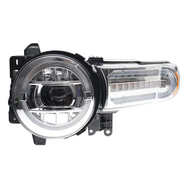 Faro LED al por mayor para Toyota Land Cruiser LC300 FJ FJ300 LED 3 lentes estilo OE faro delantero