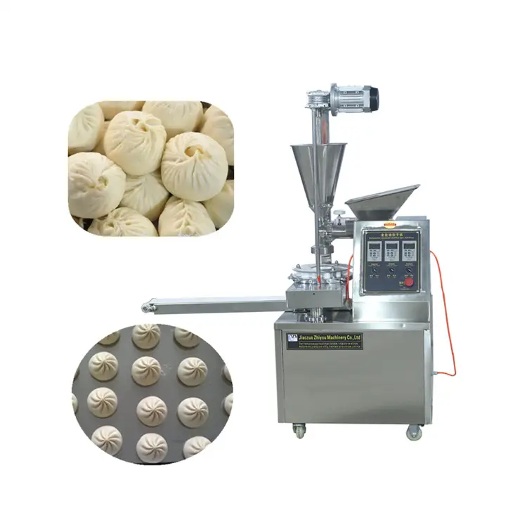 Venta caliente baozi pan bollo embutidora que hace la máquina China relleno al vapor bollo máquina