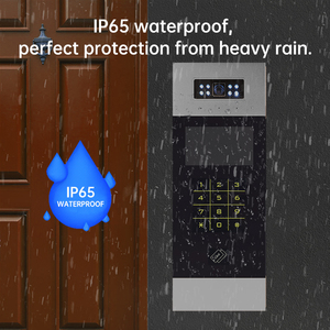 Unidad Digital Turdian Building District Network Rfid IP68 Sistema de estación exterior de videoportero de metal a prueba de agua con cámara de puerta