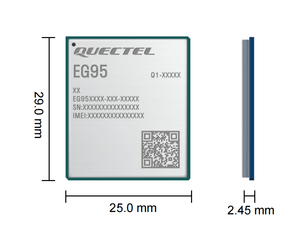Quectel EG95-EX LTE Cat4 Pin2Pin-kompatible M95 BG95-Serie 150 Mbit/s DL Embedded PMU 1uA Power Off IoT Gateway-Lösung - Product Image 4