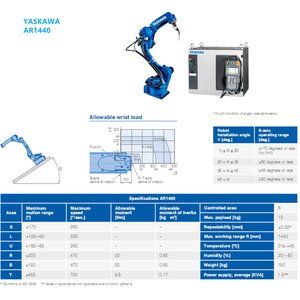 CO2-Roboterschweißmaschinenarm AR1440 Yaskawa Automation Schweiß roboters teuerung YRC1000 - Product Image 5
