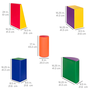 नए आगमन सॉफ्ट प्ले फोम बिल्डिंग ब्लॉक बच्चों के इनडोर खेल का मैदान खिलौने बच्चों के खेलने का क्षेत्र सॉफ्ट प्ले ब्लॉक सेट - Product Image 5